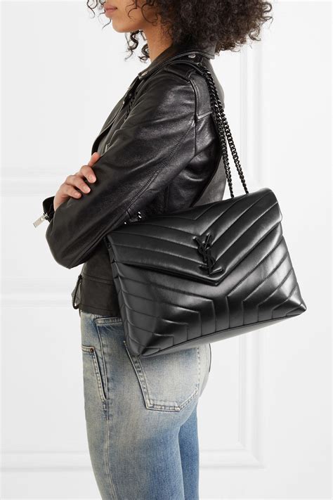 ysl quilted purse|YSL quilted shoulder bag.